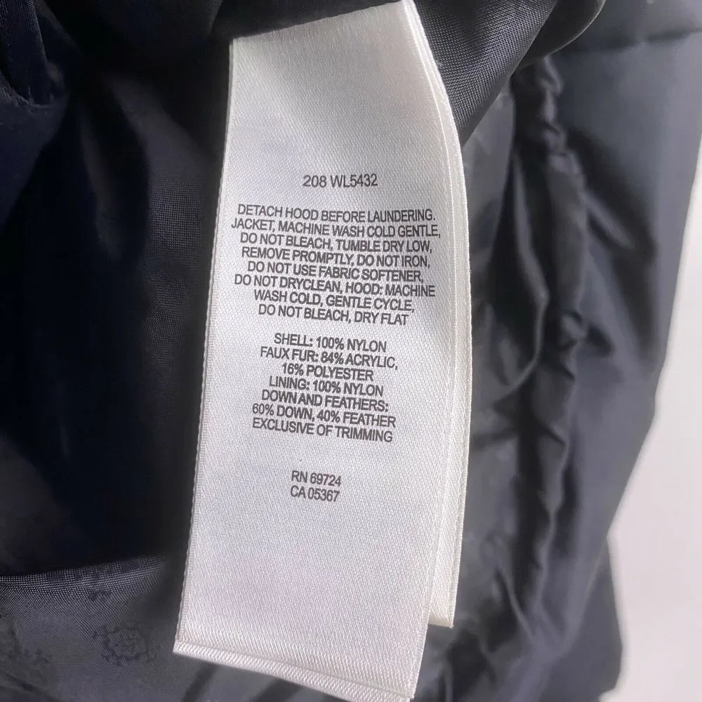 Columbia Black Puffer Down Feather Jacket Winter - Picture 5 of 8